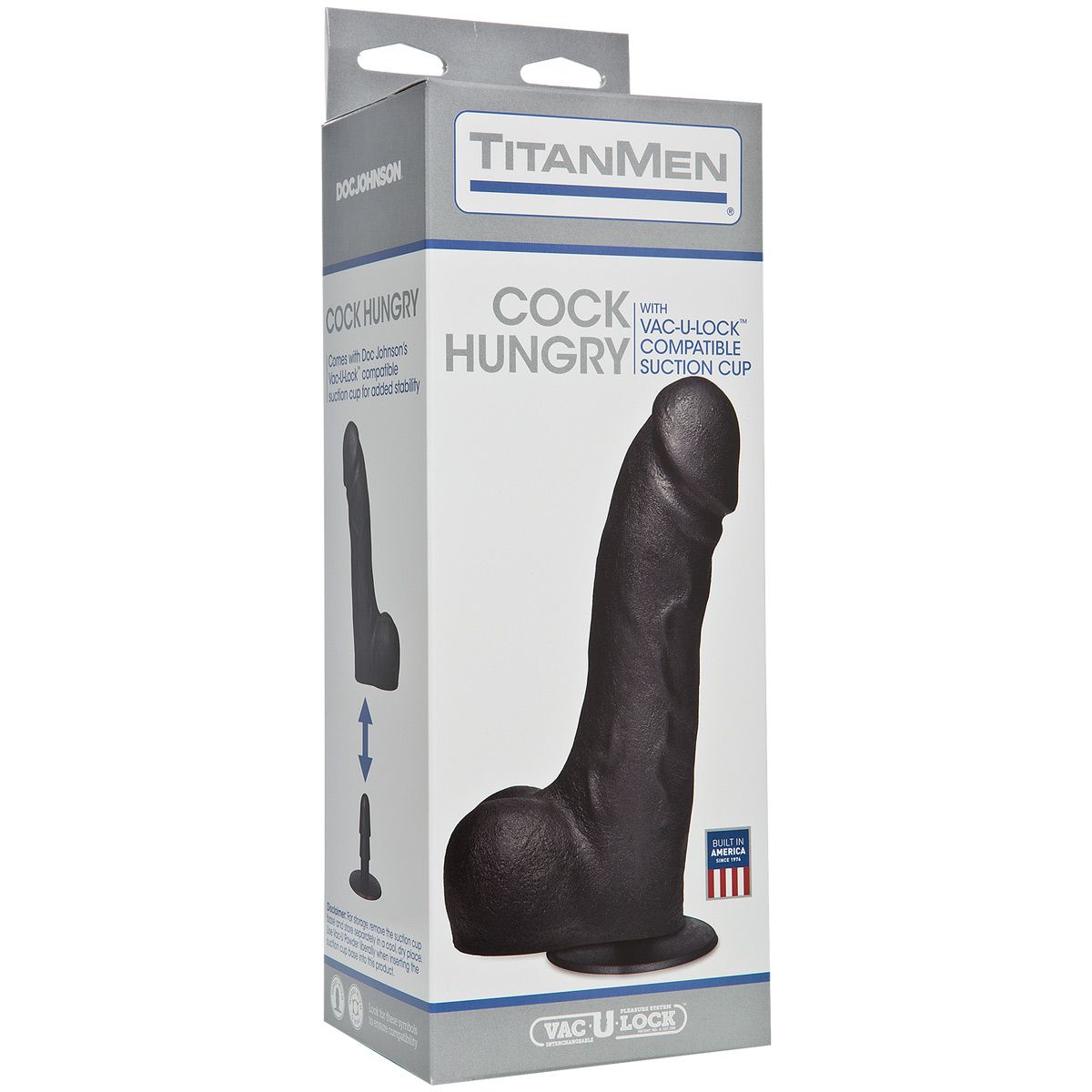 Черный фаллоимитатор на присоске Cock Hungry - 26,7 см. - фото 145487