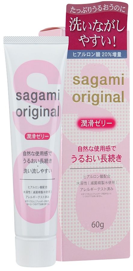 Гель-смазка на водной основе Sagami Original Gel - 60 гр. - фото 241215