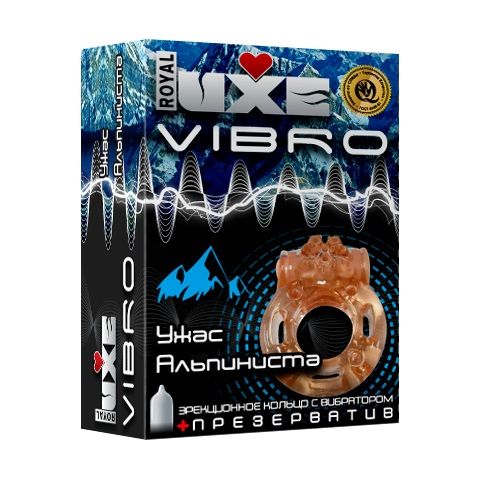 Эрекционное виброкольцо Luxe VIBRO Ужас Альпиниста 