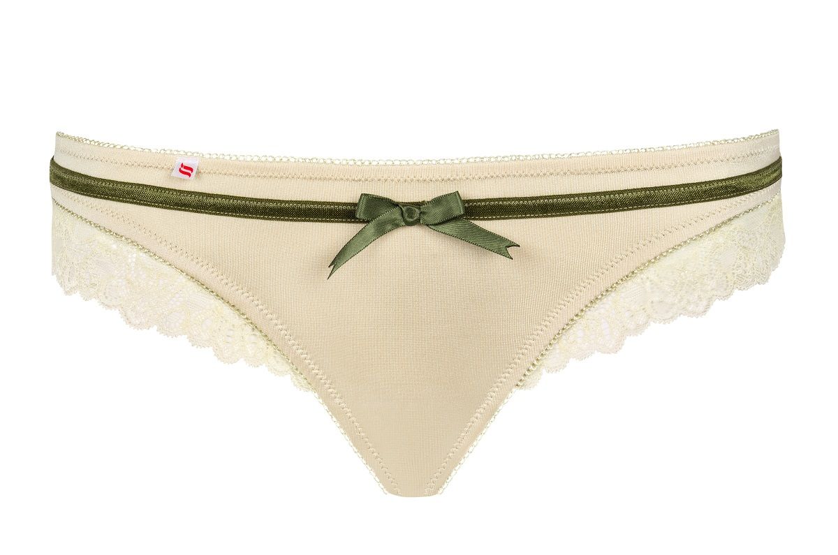 Трусики-стринги с кружевными вставками Carmelove thong - фото 145765