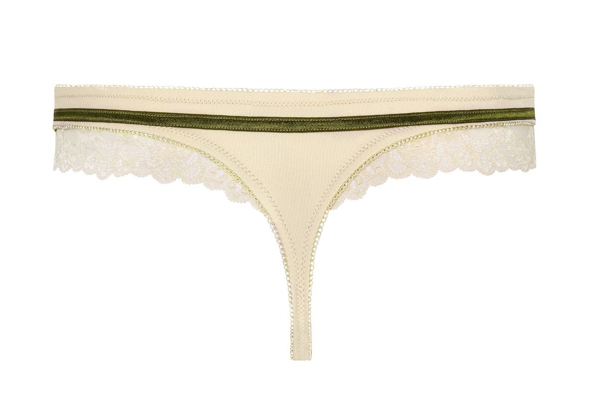 Трусики-стринги с кружевными вставками Carmelove thong - фото 145766