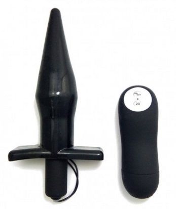 Анальная пробка с радиоуправлением - 16 см. - фото 145818 Анальная пробка с радиоуправлением - 16 см. - фото 145818