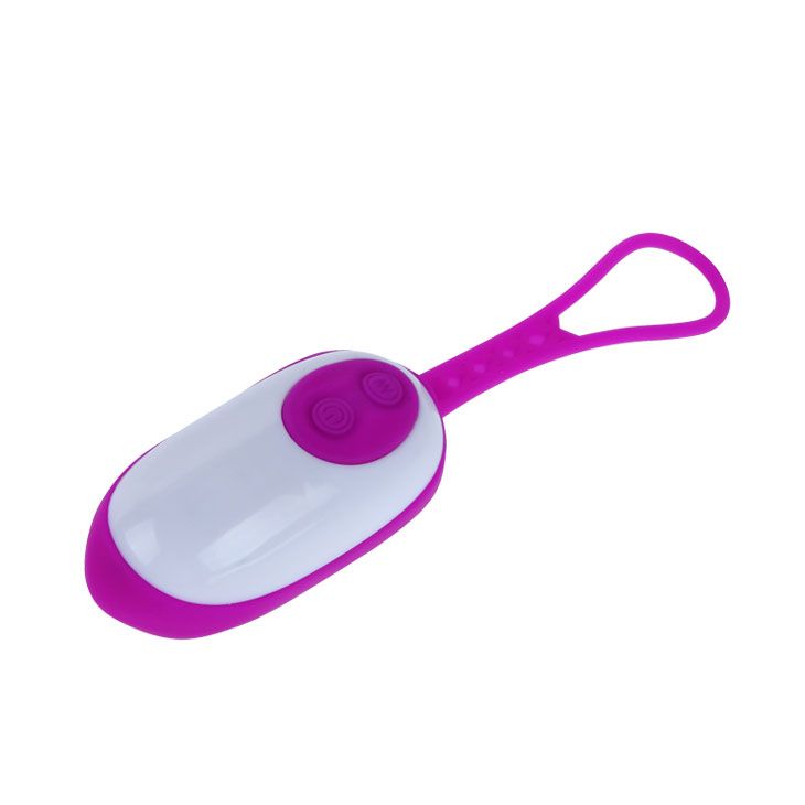 Лиловое виброяичко с 30 функциями вибрации и дистанционным управлением - фото 145828