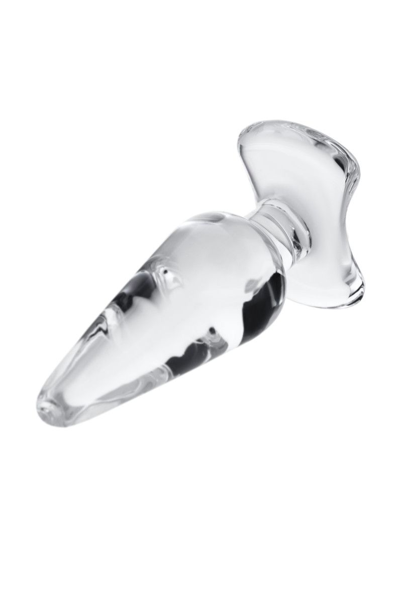 Прозрачная стеклянная анальная пробка - 11 см. - фото 146038 Прозрачная стеклянная анальная пробка - 11 см. - фото 146038