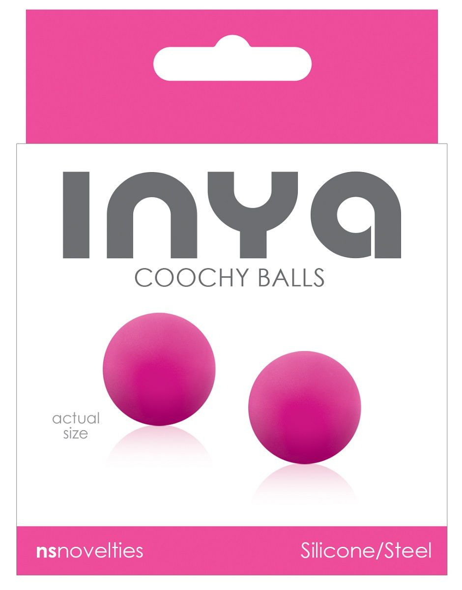 Розовые вагинальные шарики без сцепки INYA Coochy Balls Pink - фото 146075