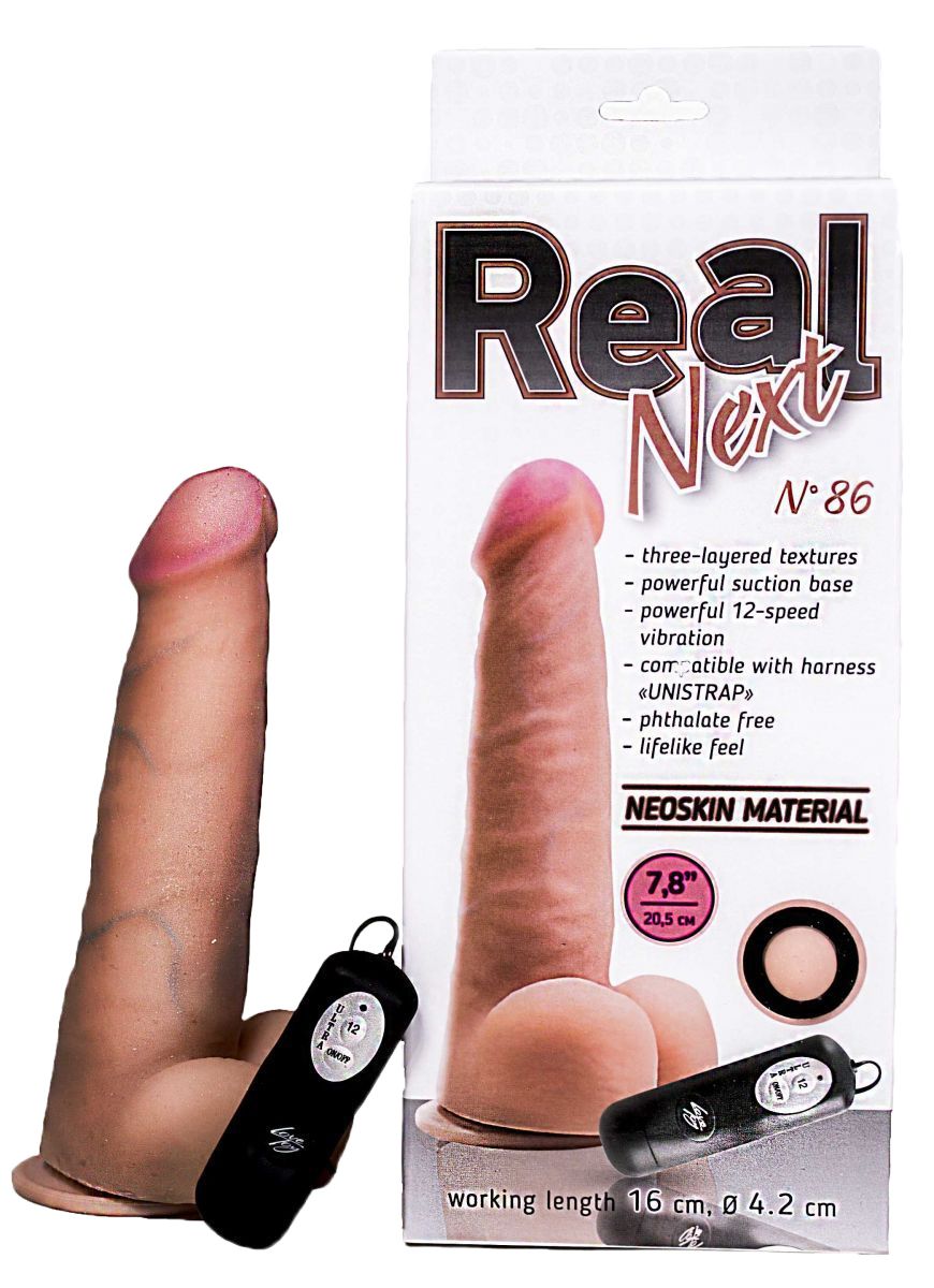 Реалистичный вибратор с выносным блоком REAL Next №86 - 20,5 см. - фото 146109 Реалистичный вибратор с выносным блоком REAL Next №86 - 20,5 см. - фото 146109