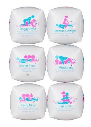 Надувной игральный кубик с секс-позициями - фото 146131