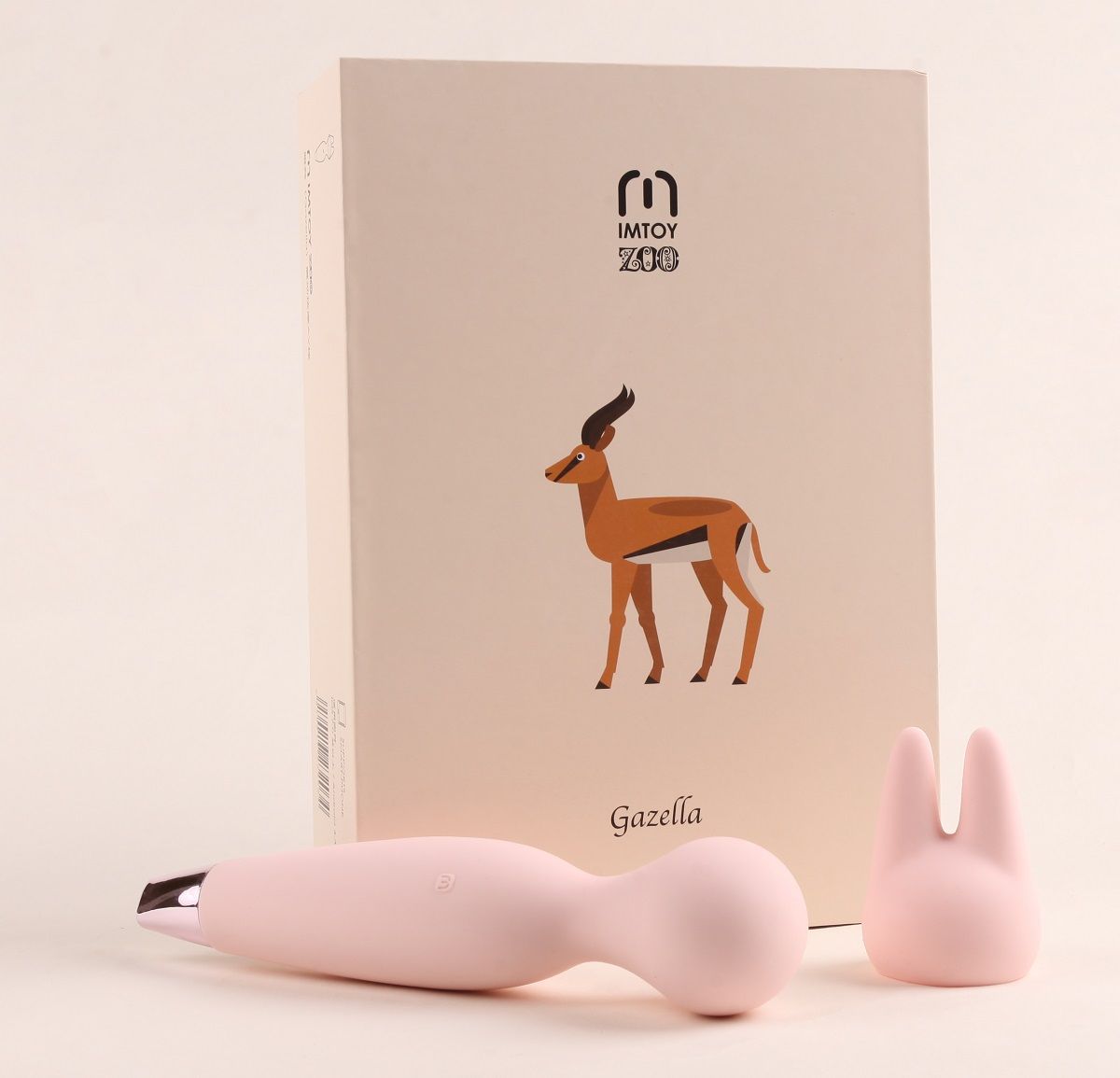 Хай-тек вибромассажёр-газель со съёмной насадкой Gazella - 21,8 см. - фото 146220