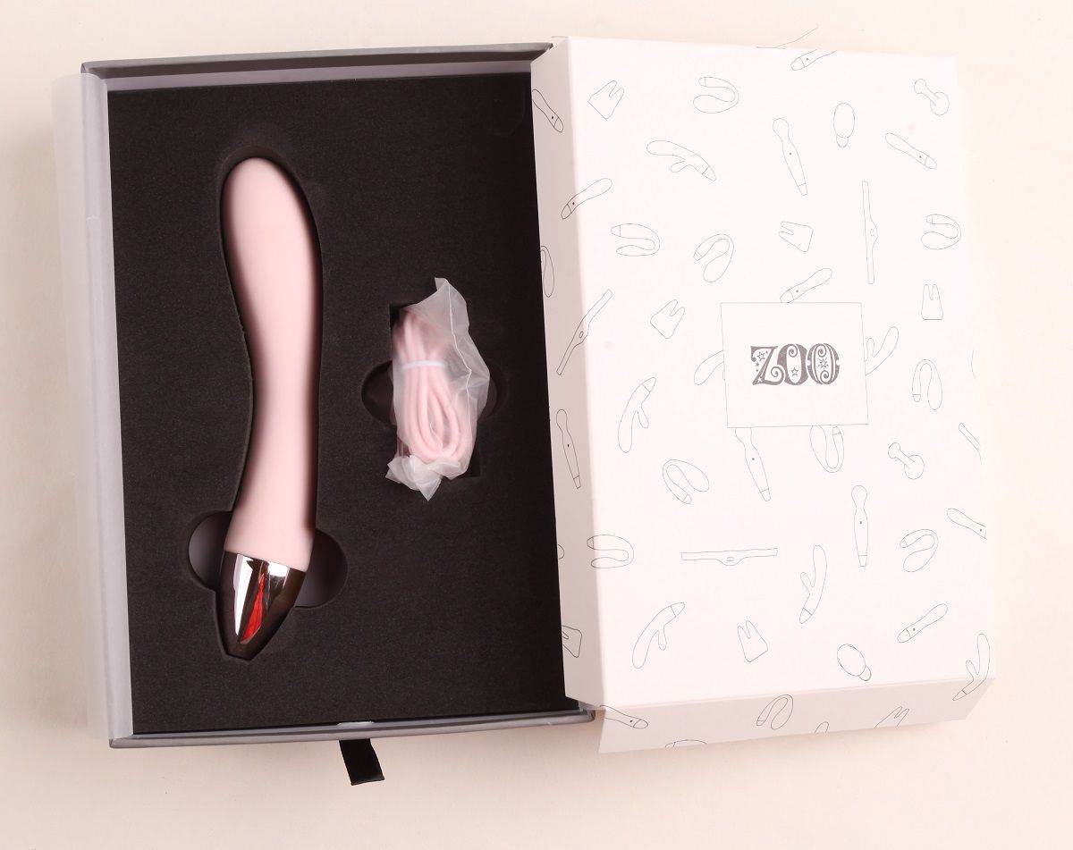 Силиконовый хай-тек вибромассажёр-жираф Giraffe - 16 см. - фото 146230