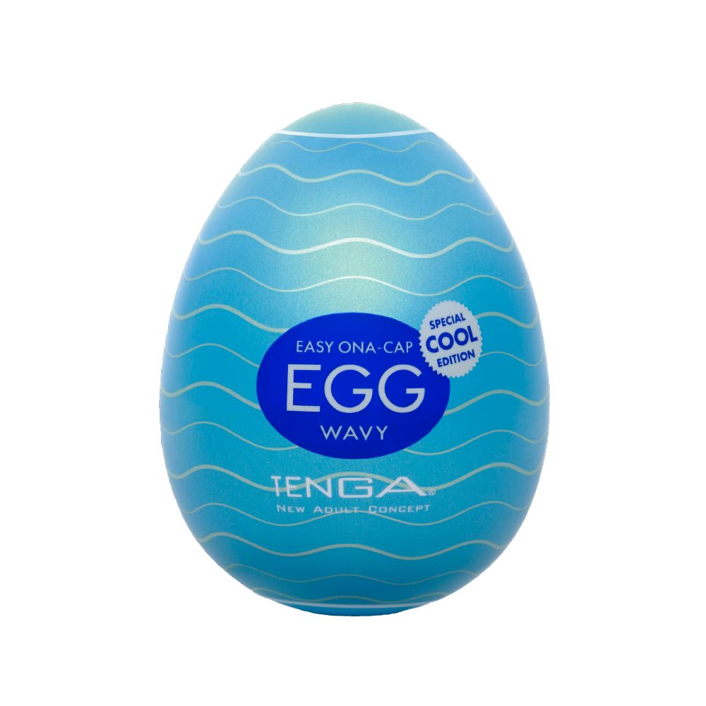 Мастурбатор-яйцо с охлаждающей смазкой EGG Wavy Cool - фото 314868