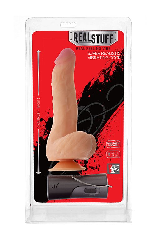 Реалистичный вибромассажёр REALSTUFF 7.5INCH VIBRATOR - 19 см. - фото 183074 Реалистичный вибромассажёр REALSTUFF 7.5INCH VIBRATOR - 19 см. - фото 183074