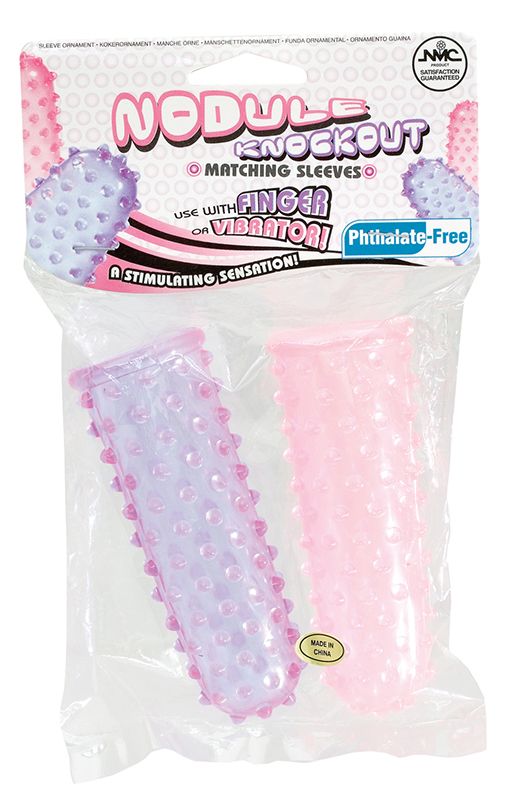 Набор из 2 пупырчатых насадок на пальцы FINGER SLEEVES PURPLE/PINK - фото 147070 Набор из 2 пупырчатых насадок на пальцы FINGER SLEEVES PURPLE/PINK - фото 147070