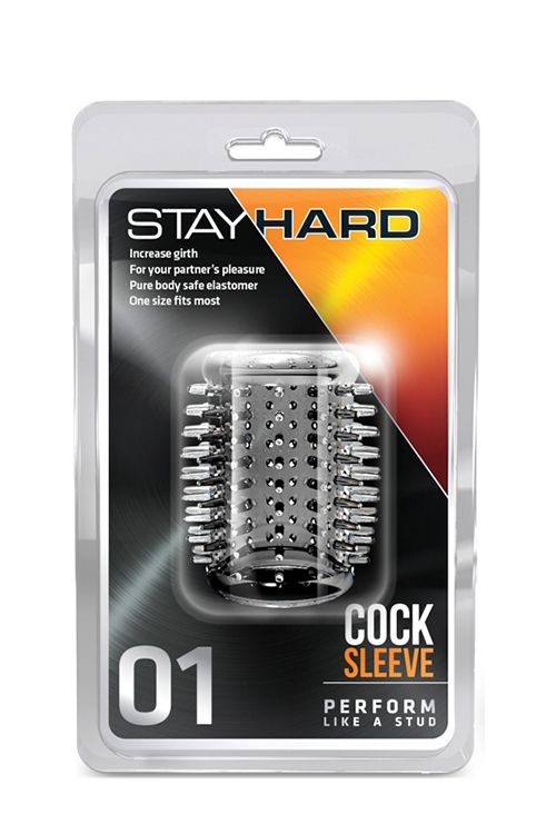 Прозрачная насадка с шипами STAY HARD COCK SLEEVE 01 CLEAR - фото 147108 Прозрачная насадка с шипами STAY HARD COCK SLEEVE 01 CLEAR - фото 147108