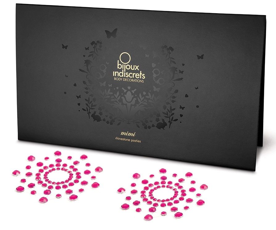 Розовые наклейки на грудь Mimi Bijoux - фото 147433 Розовые наклейки на грудь Mimi Bijoux - фото 147433