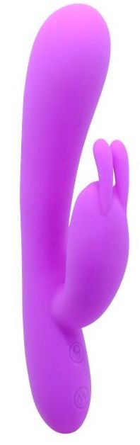 Вибромассажер Hobart с функцией поглаживания для стимуляции G-spot - 19,5 см. - фото 147618