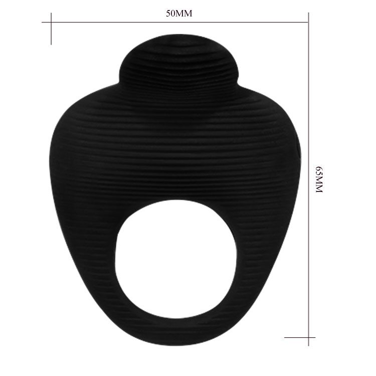 Чёрное эрекционное виброкольцо Thimble - фото 147654 Чёрное эрекционное виброкольцо Thimble - фото 147654