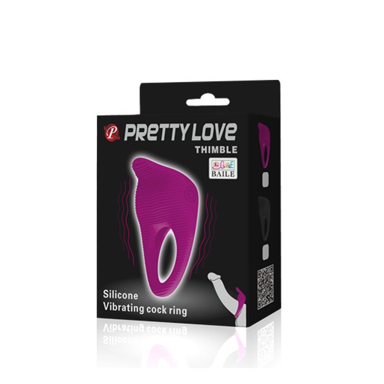 Чёрное эрекционное виброкольцо Thimble - фото 147656 Чёрное эрекционное виброкольцо Thimble - фото 147656