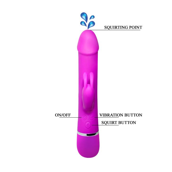 Вибромассажер с эффектом эякуляции - 24 см. - фото 147679 Вибромассажер с эффектом эякуляции - 24 см. - фото 147679