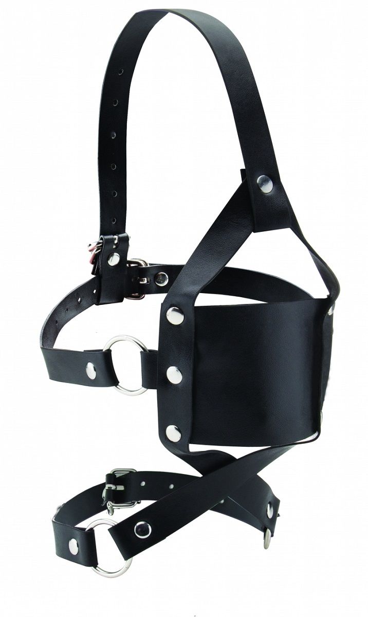 Чёрный кожаный кляп Leather Mouth Gag - фото 147908 Чёрный кожаный кляп Leather Mouth Gag - фото 147908