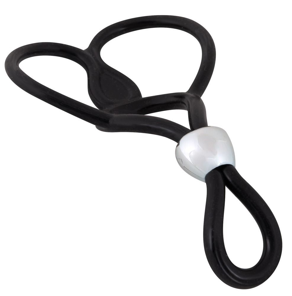 Лассо с подхватом мошонки Triple Ball-und Cockring - фото 148111