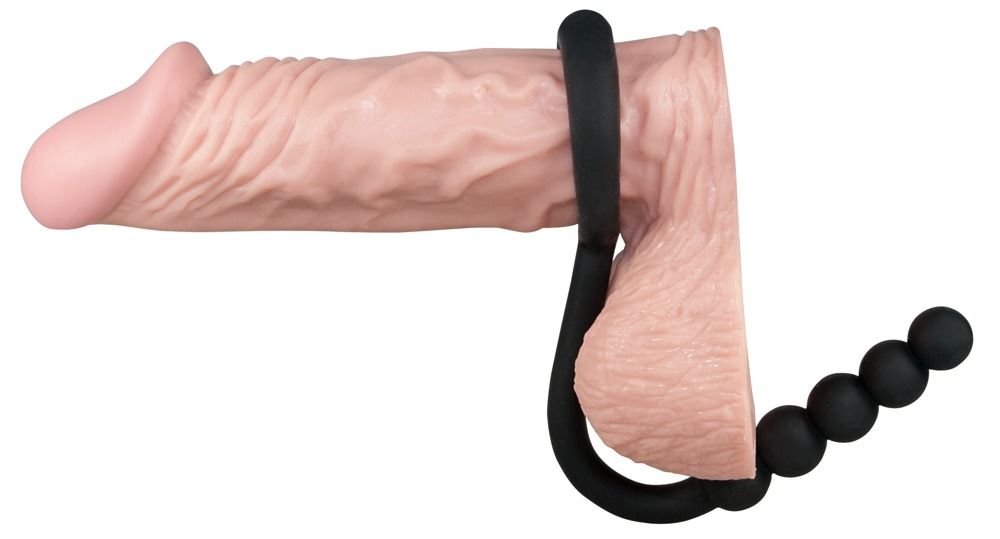 Эрекционное кольцо с анальной цепочкой Cockring with Balls - фото 148127 Эрекционное кольцо с анальной цепочкой Cockring with Balls - фото 148127