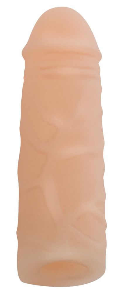 Телесная насадка на пенис Nature Skin - 15,5 см. - фото 199930
