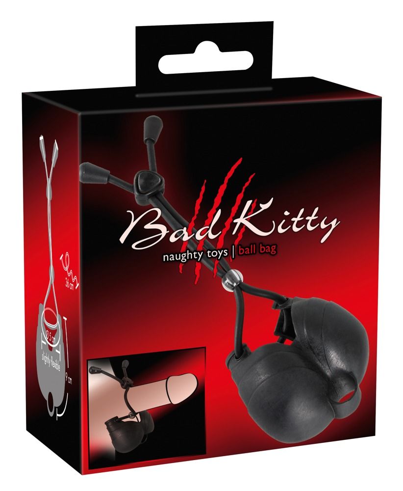 Чёрное эрекционное лассо с подхватом мошонки Bad Kitty - фото 148222 Чёрное эрекционное лассо с подхватом мошонки Bad Kitty - фото 148222