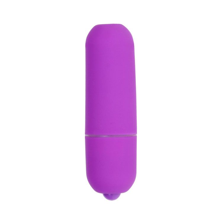 Фиолетовая вибропуля с 10 режимами вибрации - фото 148407