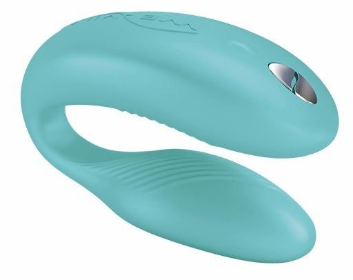 Голубой вибромассажер для пар We-Vibe Sync Aqua на радиоуправлении - фото 148619 Голубой вибромассажер для пар We-Vibe Sync Aqua на радиоуправлении - фото 148619