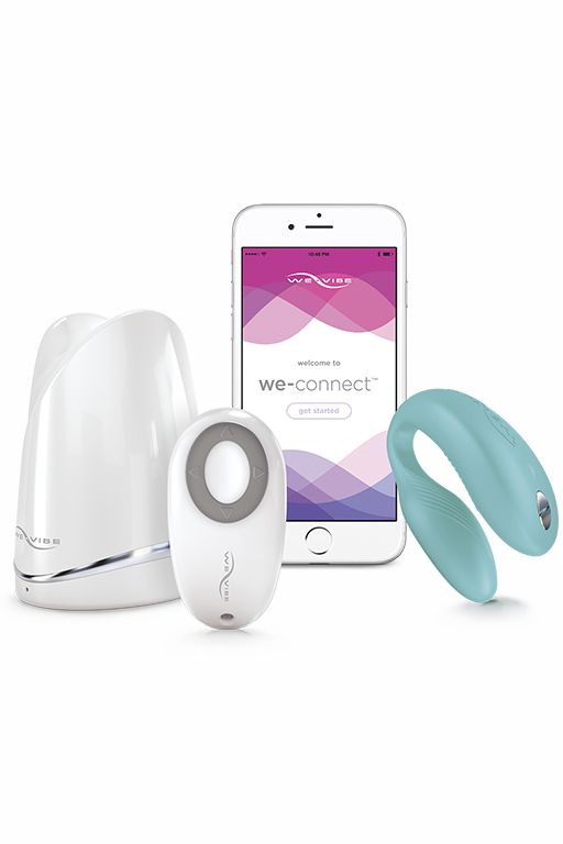Голубой вибромассажер для пар We-Vibe Sync Aqua на радиоуправлении - фото 148621 Голубой вибромассажер для пар We-Vibe Sync Aqua на радиоуправлении - фото 148621