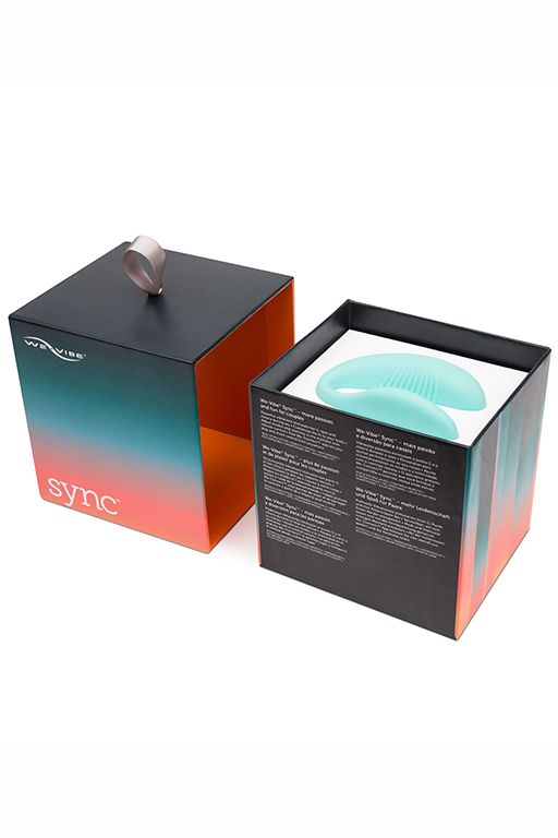 Голубой вибромассажер для пар We-Vibe Sync Aqua на радиоуправлении - фото 148622 Голубой вибромассажер для пар We-Vibe Sync Aqua на радиоуправлении - фото 148622