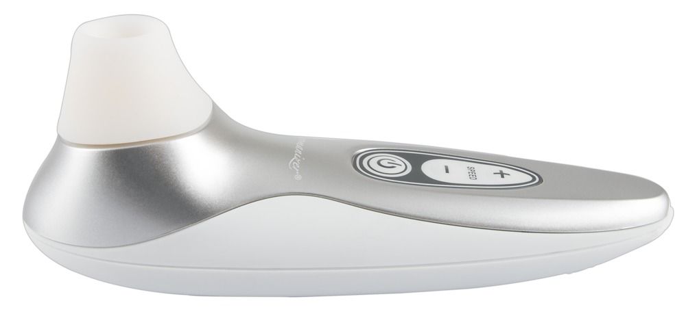 Бело-серебристый бесконтактный стимулятор клитора Womanizer Pro40 - фото 148805 Бело-серебристый бесконтактный стимулятор клитора Womanizer Pro40 - фото 148805