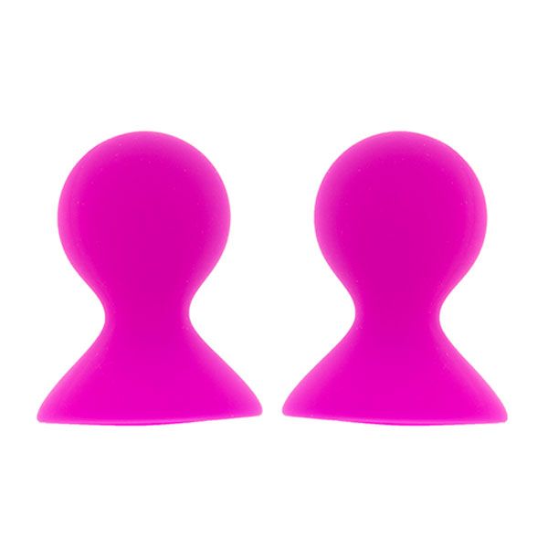 Ярко-розовые помпы для сосков LIT-UP NIPPLE SUCKERS LARGE PINK Dream Toys 21163