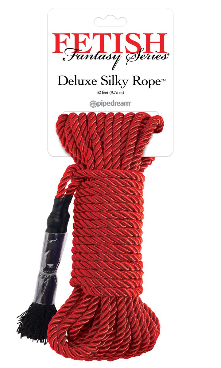 Красная веревка для фиксации Deluxe Silky Rope - 9,75 м.