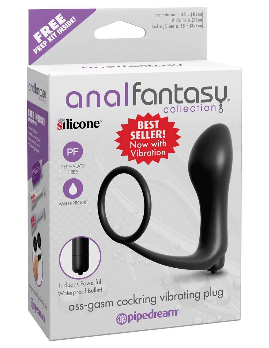 Анальная пробка с вибрацией с эрекционным кольцом Ass-Gasm Cockring Vibrating Plug - фото 149195 Анальная пробка с вибрацией с эрекционным кольцом Ass-Gasm Cockring Vibrating Plug - фото 149195