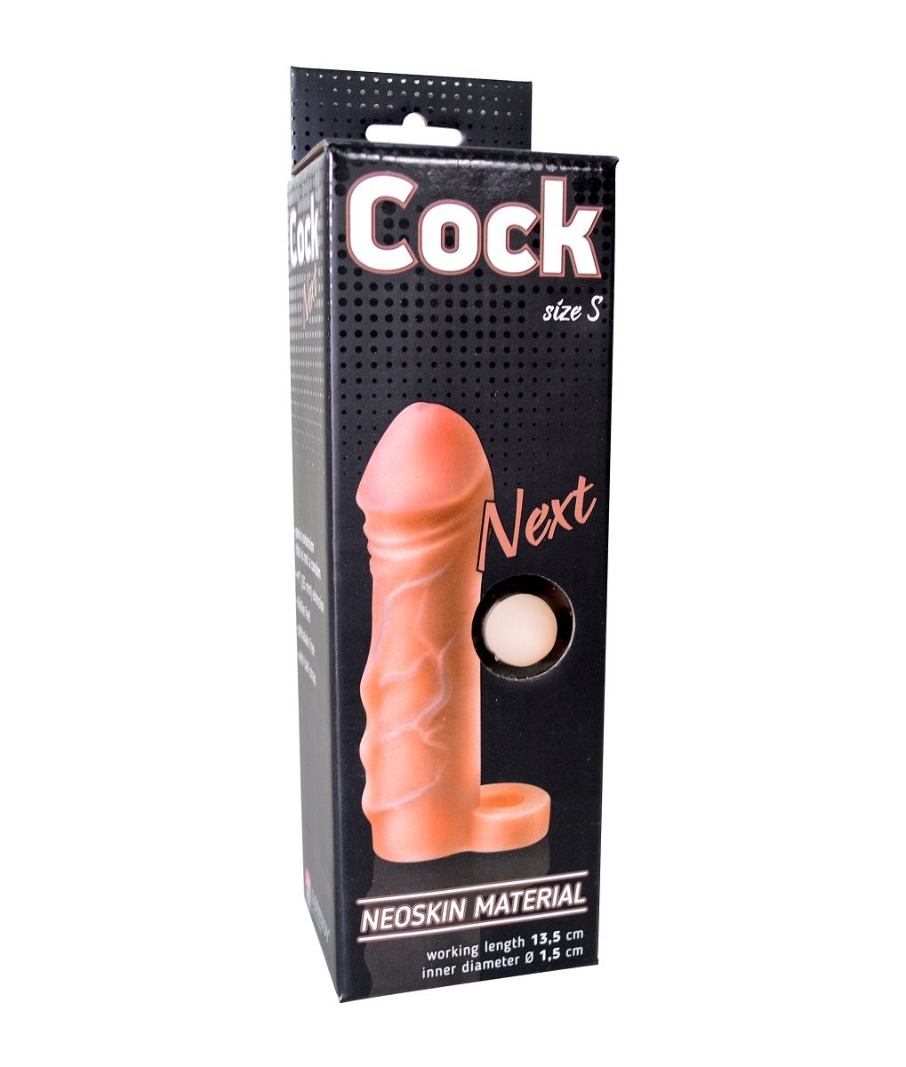 Фаллоудлинитель с кольцом COCK size S - 13,5 см. - фото 149204