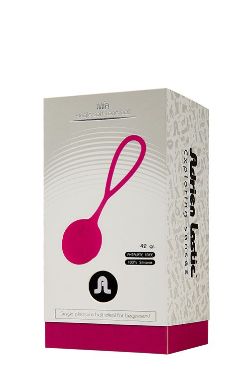 Ярко-розовый вагинальный шарик Geisha Ball Mia - фото 149289