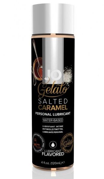 Лубрикант с ароматом солёной карамели JO GELATO SALTED CARAMEL - 120 мл. - фото 149776