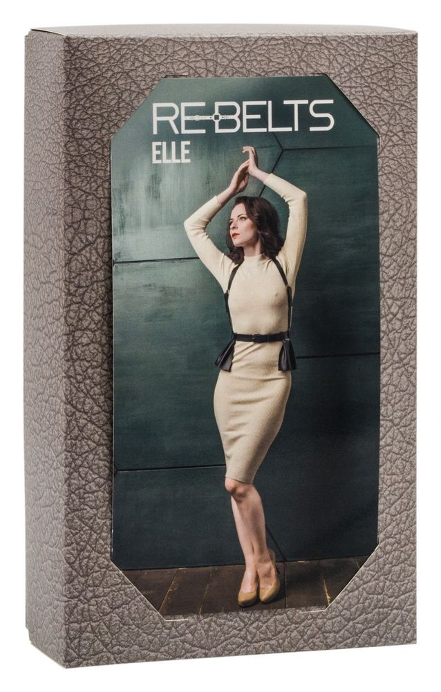 Портупея 3-в-1 Elle Black с оборками - фото 150107