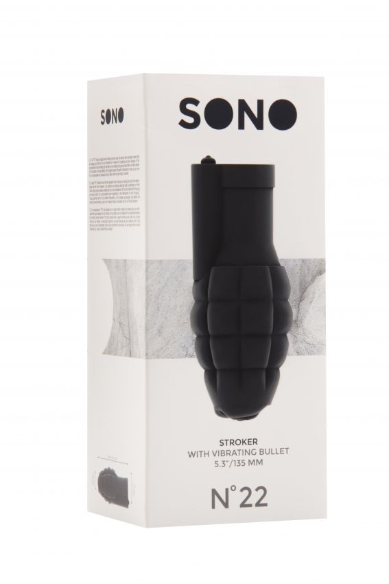 Серый мастурбатор-граната с вибрацией Stroker No.22 - фото 150245 Серый мастурбатор-граната с вибрацией Stroker No.22 - фото 150245