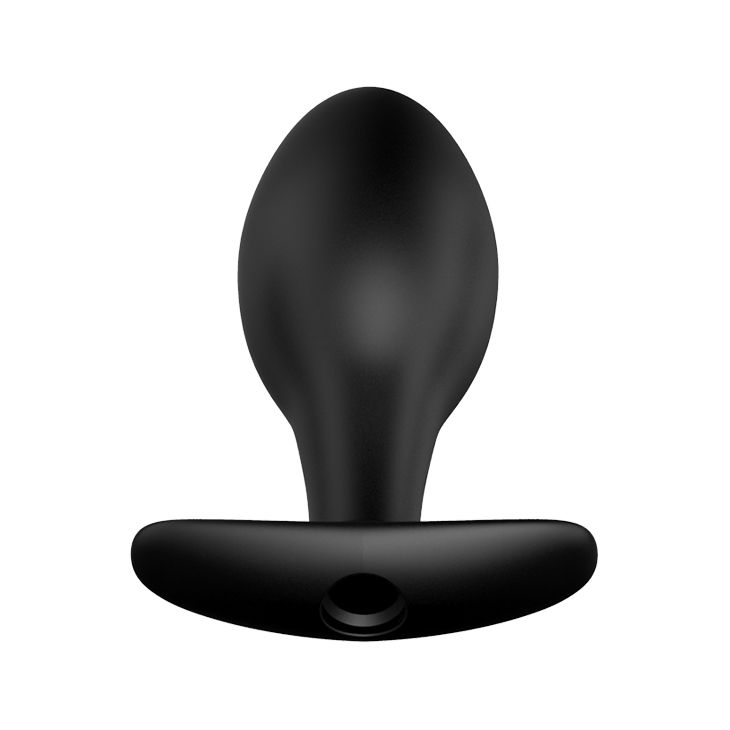 Чёрная анальная пробка с пультом управления - 8,5 см. - фото 150608 Чёрная анальная пробка с пультом управления - 8,5 см. - фото 150608