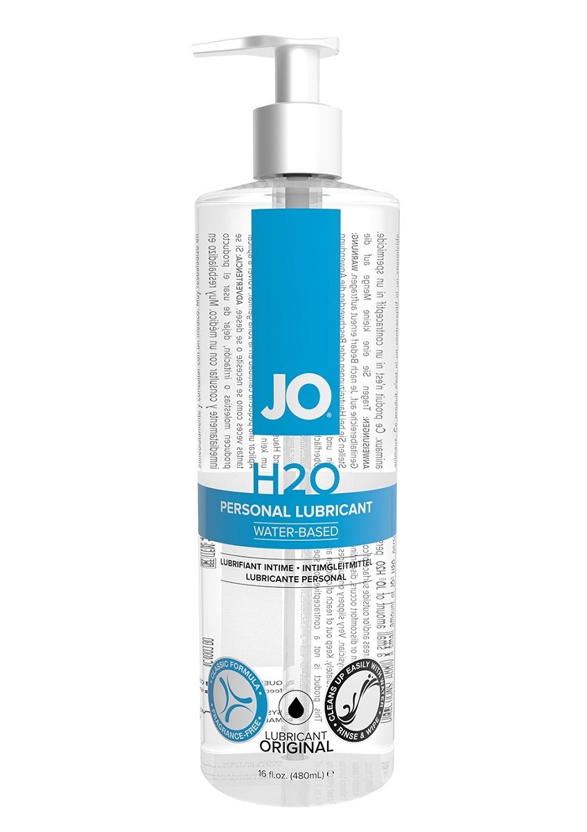 Лубрикант на водной основе JO Personal Lubricant H2O с дозатором - 480 мл. - фото 150769