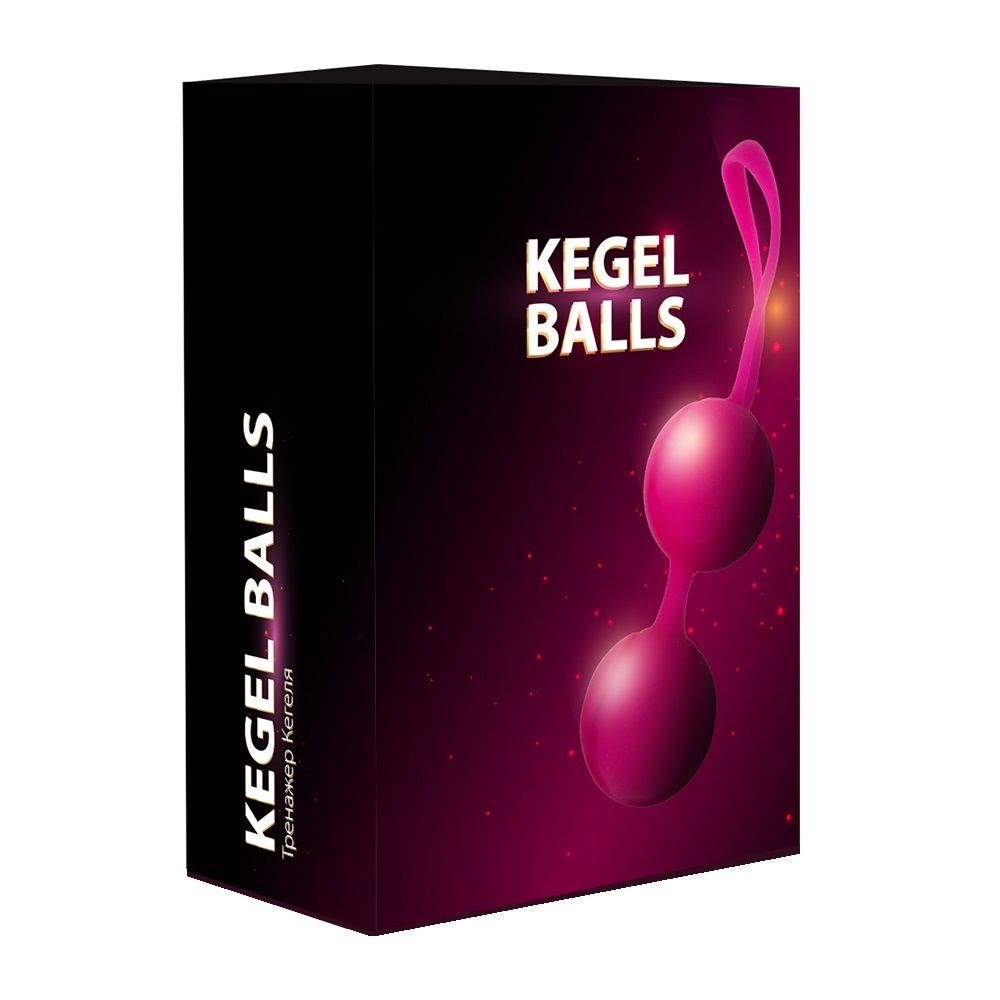 Ярко-розовый набор для тренировки вагинальных мышц Kegel Balls - фото 151033