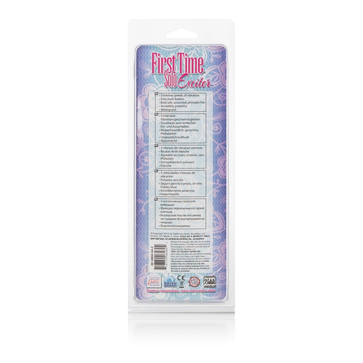 Розовый вибромассажер First Time Solo Exciter - 16 см. - фото 151199 Розовый вибромассажер First Time Solo Exciter - 16 см. - фото 151199