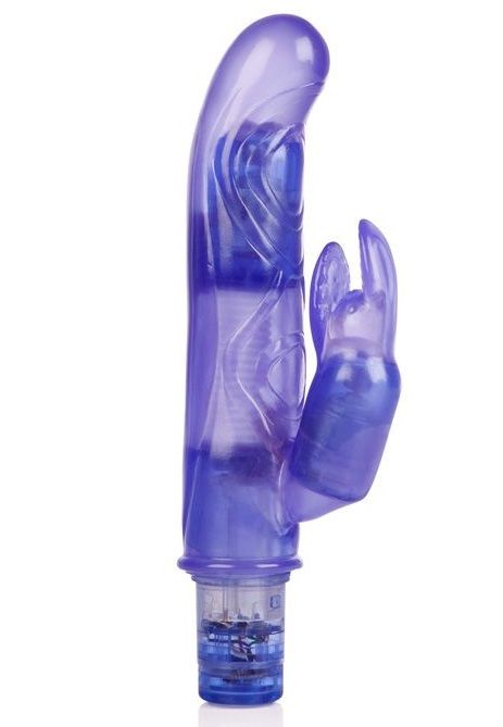 Фиолетовый вибромассажер 10-Function Bendie Bounding Bunny Vibes - 22,8 см. - фото 151218