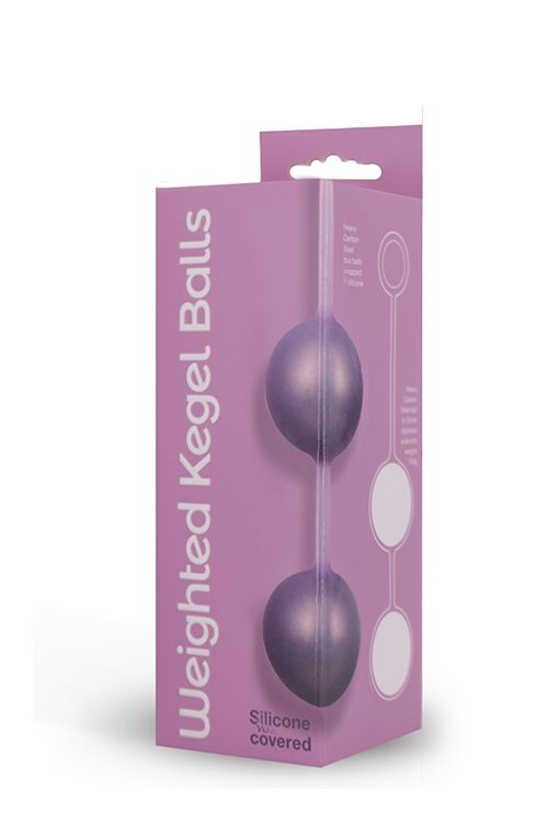 Вагинальные шарики в силиконовой оболочке Weighted Kegel Balls - фото 151378