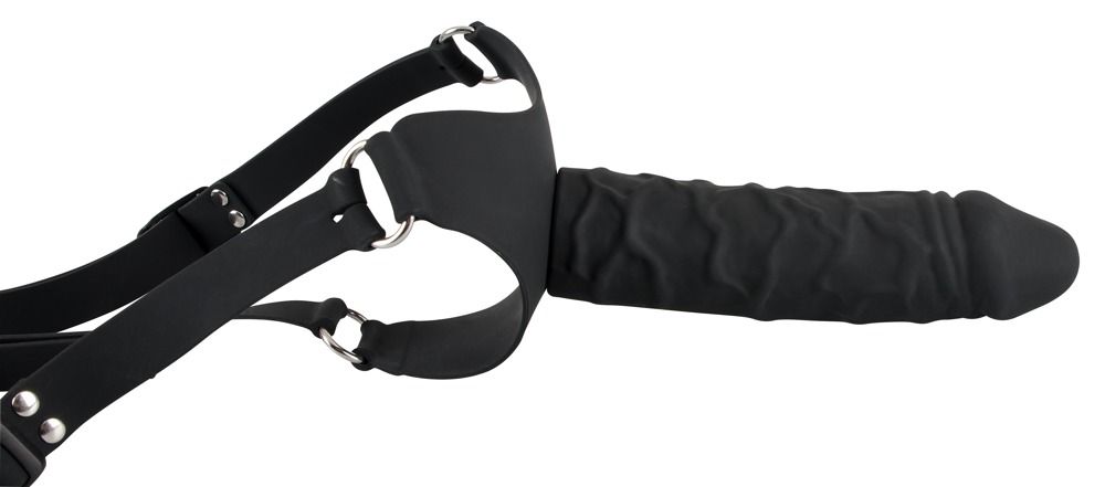 Силиконовый страпон на регулируемых ремешках Silicone Strap-On - 17 см. - фото 151398 Силиконовый страпон на регулируемых ремешках Silicone Strap-On - 17 см. - фото 151398