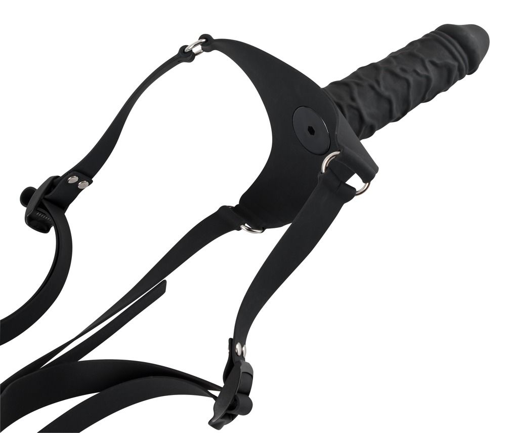 Силиконовый страпон на регулируемых ремешках Silicone Strap-On - 17 см. - фото 151399 Силиконовый страпон на регулируемых ремешках Silicone Strap-On - 17 см. - фото 151399