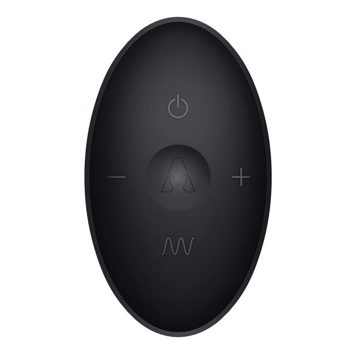 Чёрный массажёр простаты Prostate Rabbit с вибрацией и пультом ДУ - фото 151908