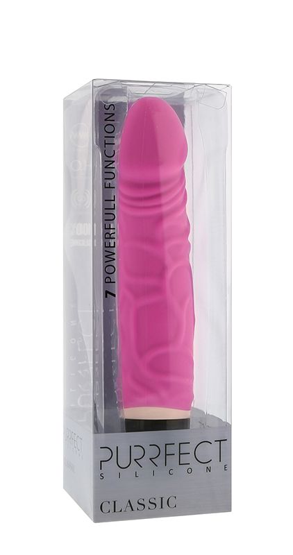 Ярко-розовый вибратор PURRFECT SILICONE CLASSIC 6.5INCH - 16,5 см. - фото 151996 Ярко-розовый вибратор PURRFECT SILICONE CLASSIC 6.5INCH - 16,5 см. - фото 151996